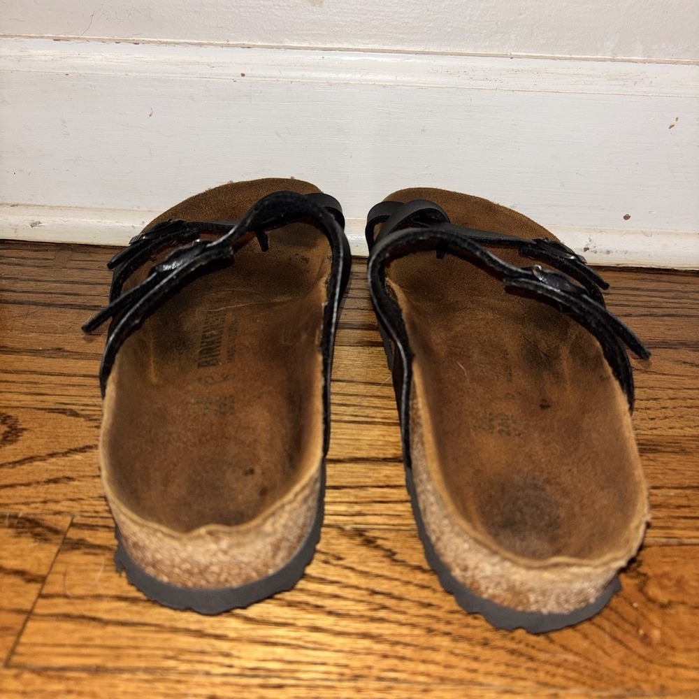 Birkenstock Mayari Black Birko-Flor Toe Loop Sandals Womens 40 L9 M7 - Picture 5 of 13
